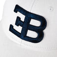 Cap EB Bugatti White with embroidered  Blue