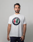 Alfa Romeo DNA T-shirt Logo Alfa White
