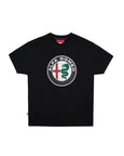 Alfa Romeo DNA T-shirt Classic Logo Alfa Black
