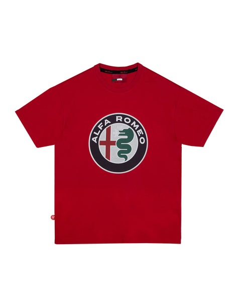 Alfa Romeo DNA T-shirt Classic Logo Alfa Red