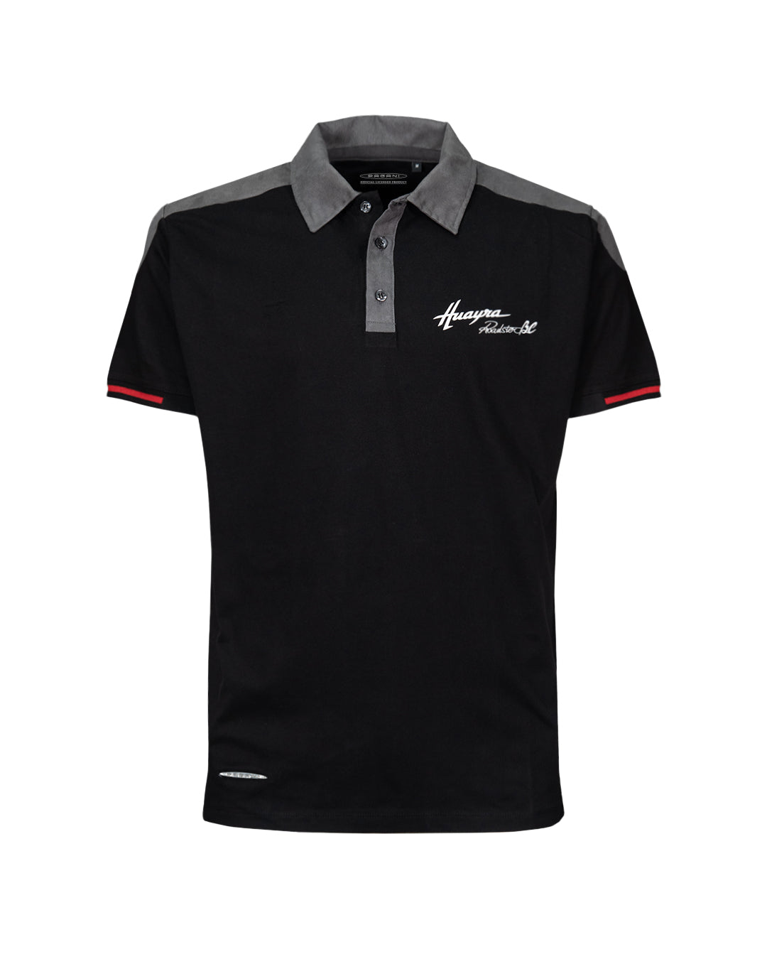 Pagani “Huayra Roadster BC” Alcantara Polo Shirt Man Black