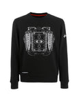 Pagani “Huayra Roadster BC” Engine Sweatshirt Man Black