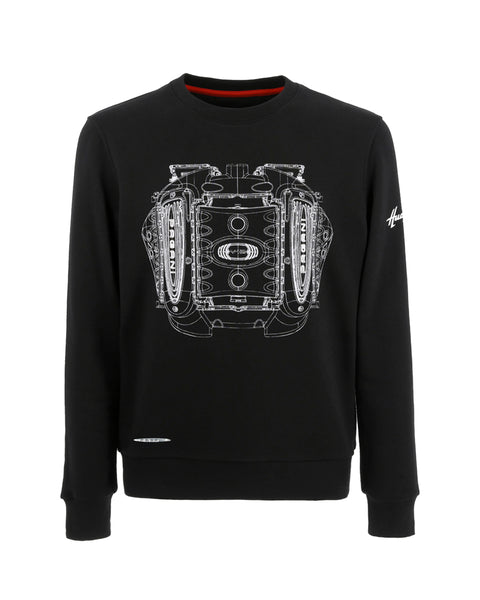 Pagani “Huayra Roadster BC” Engine Sweatshirt Man Black